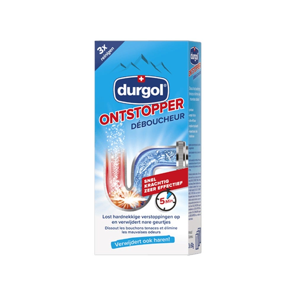 Durgol afløbsrens (3 x 50 g) 