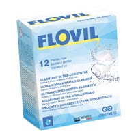 Flovil flokmiddel tabletter til swimmingpool >80 m3 (12x11gr)