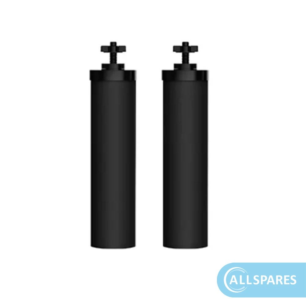 Tyngdekraft vandfiltersystem i rustfrit stål (8,5 l) inkl. 2 kulfiltre og 2 fluorfiltre