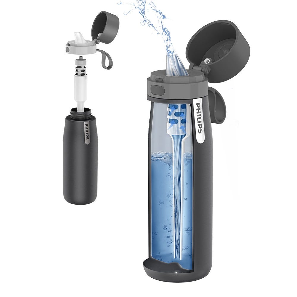 Philips GoZero Daily isoleret drikkeflaske (550 ml) grå AWP2771GRR