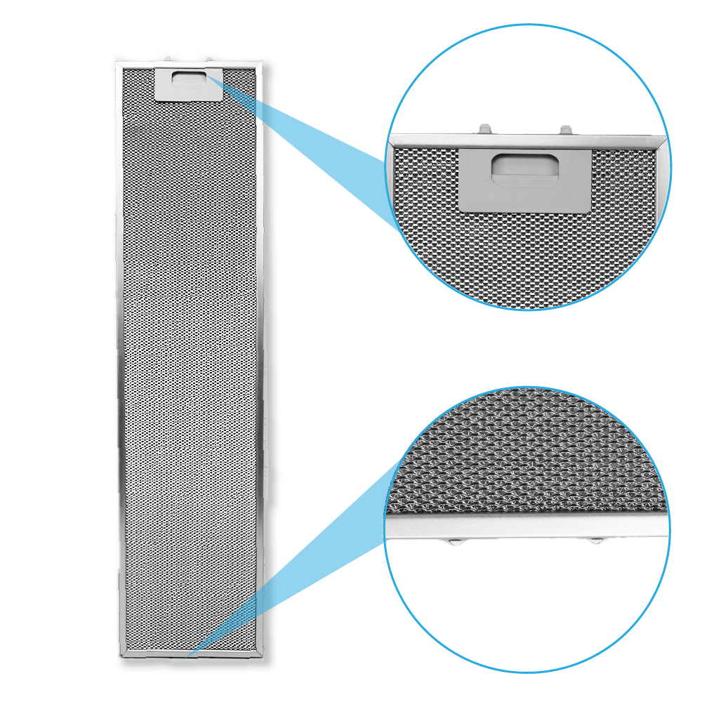 Metalfilter 756 x 184 mm egnet til Samsung DG81-02611A