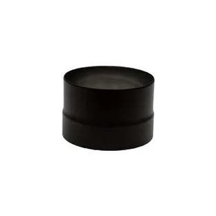 ABCAT® tilslutningsstykke med afløb i rustfrit stål Ø150 mm | 2 mm tykkelse sort