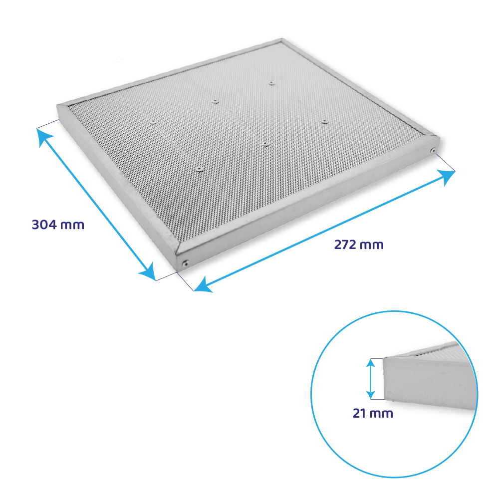 Falmec Carbon.Zeo genanvendeligt kulfilter KACL.931 / DOWNDRAFT (4 stk.)