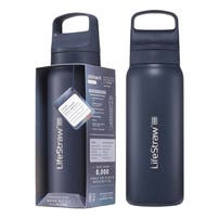 LifeStraw Go 2.0 Series Drikkeflaske i rustfrit stål Havblå (1000 ml)