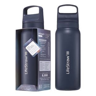 LifeStraw Go 2.0 Series Drikkeflaske i rustfrit stål Havblå (1000 ml)