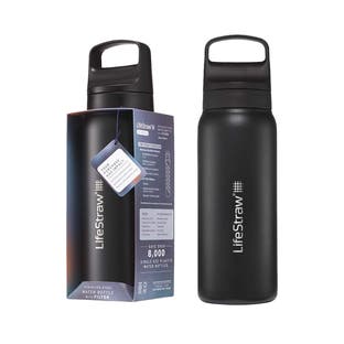 LifeStraw Go 2.0 Series Drikkeflaske i Rustfrit Stål Sort (700 ml)