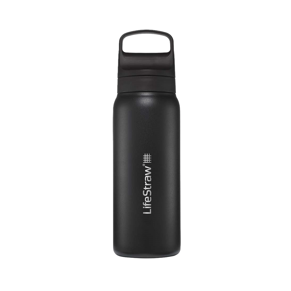 LifeStraw Go 2.0 Series Drikkeflaske i Rustfrit Stål Sort (700 ml)