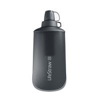 LifeStraw Peak Series Sammenfoldelig Klemmeflaske 1l Mørk Bjerggrå