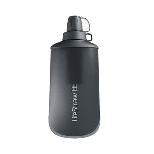 LifeStraw Peak Series Sammenfoldelig Klemmeflaske 1l Mørk Bjerggrå