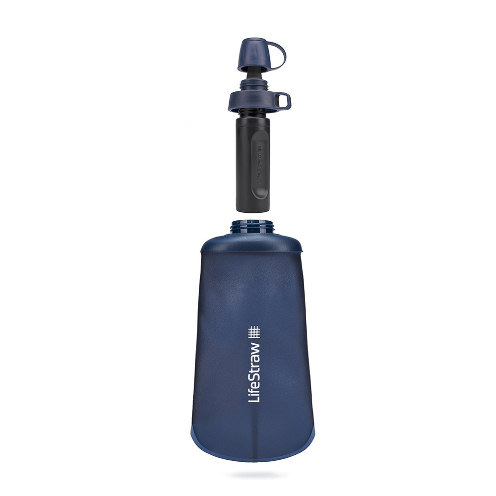 LifeStraw Peak Series Sammenfoldelig Klemmedunk 1 l Bjergblå