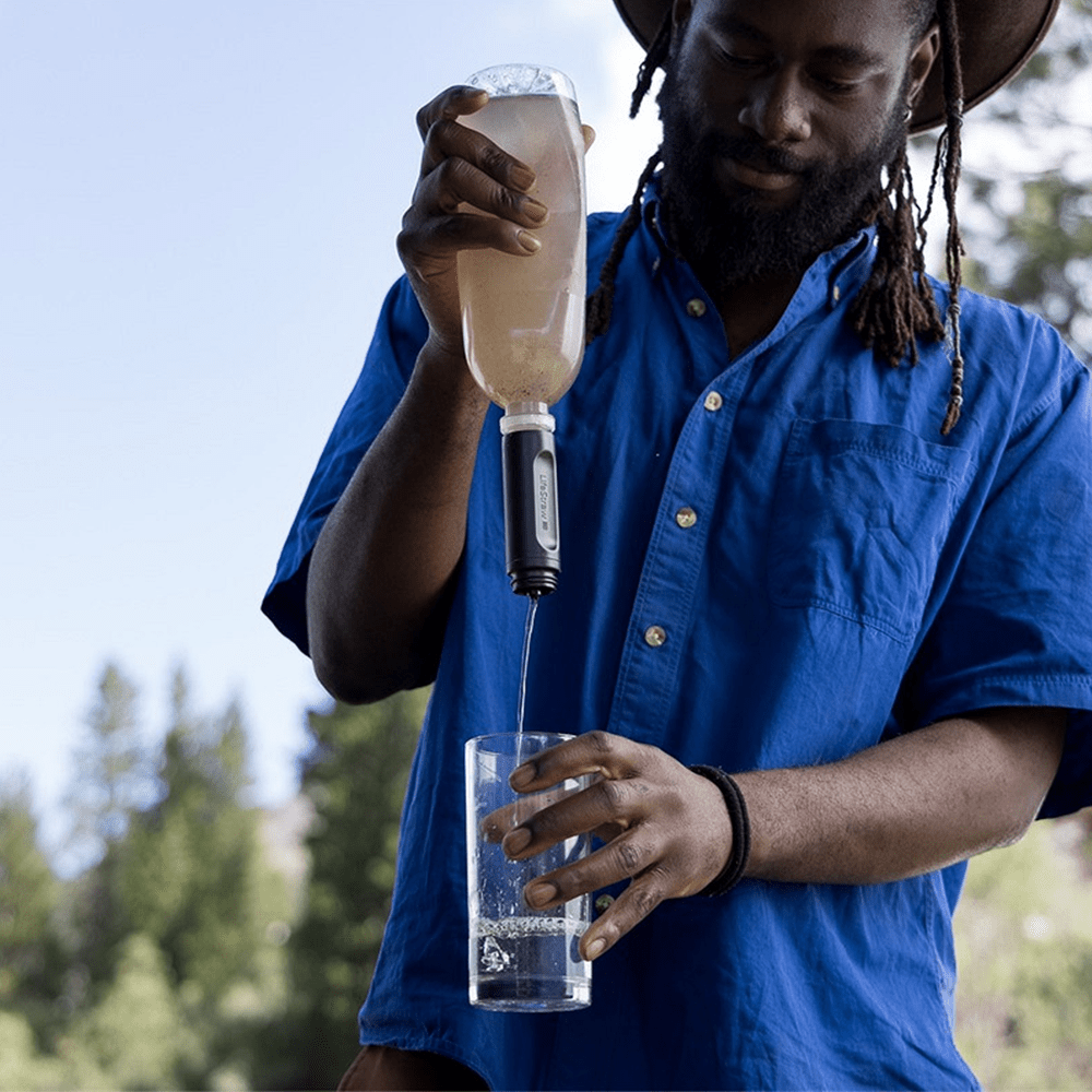 LifeStraw Peak Series Sammenfoldelig Klemmedunk 1 l Bjergblå