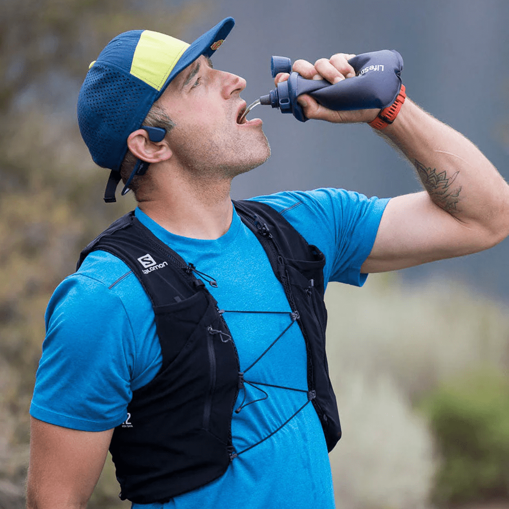 LifeStraw Peak Series Sammenfoldelig Klemmeflaske 650ml Bjergblå
