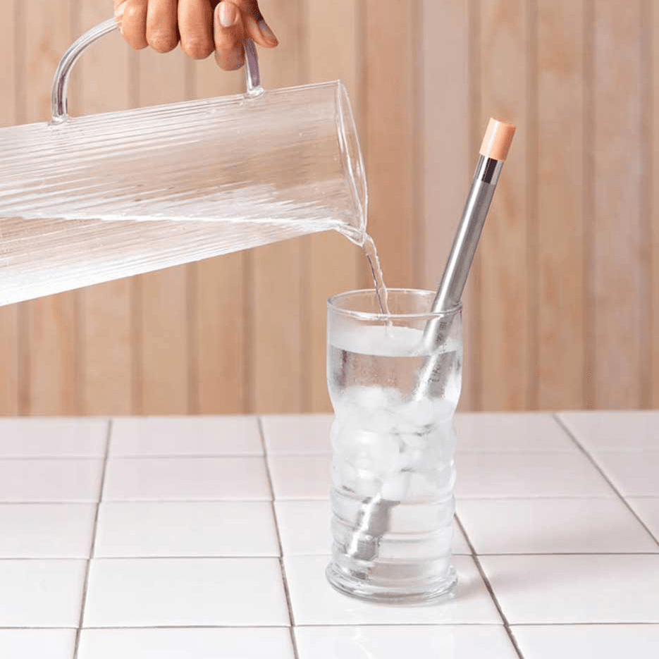 LifeStraw Sip filter sugerør i rustfrit stål - Abrikosrosa