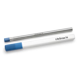LifeStraw Sip filter sugerør i rustfrit stål - Stormblå