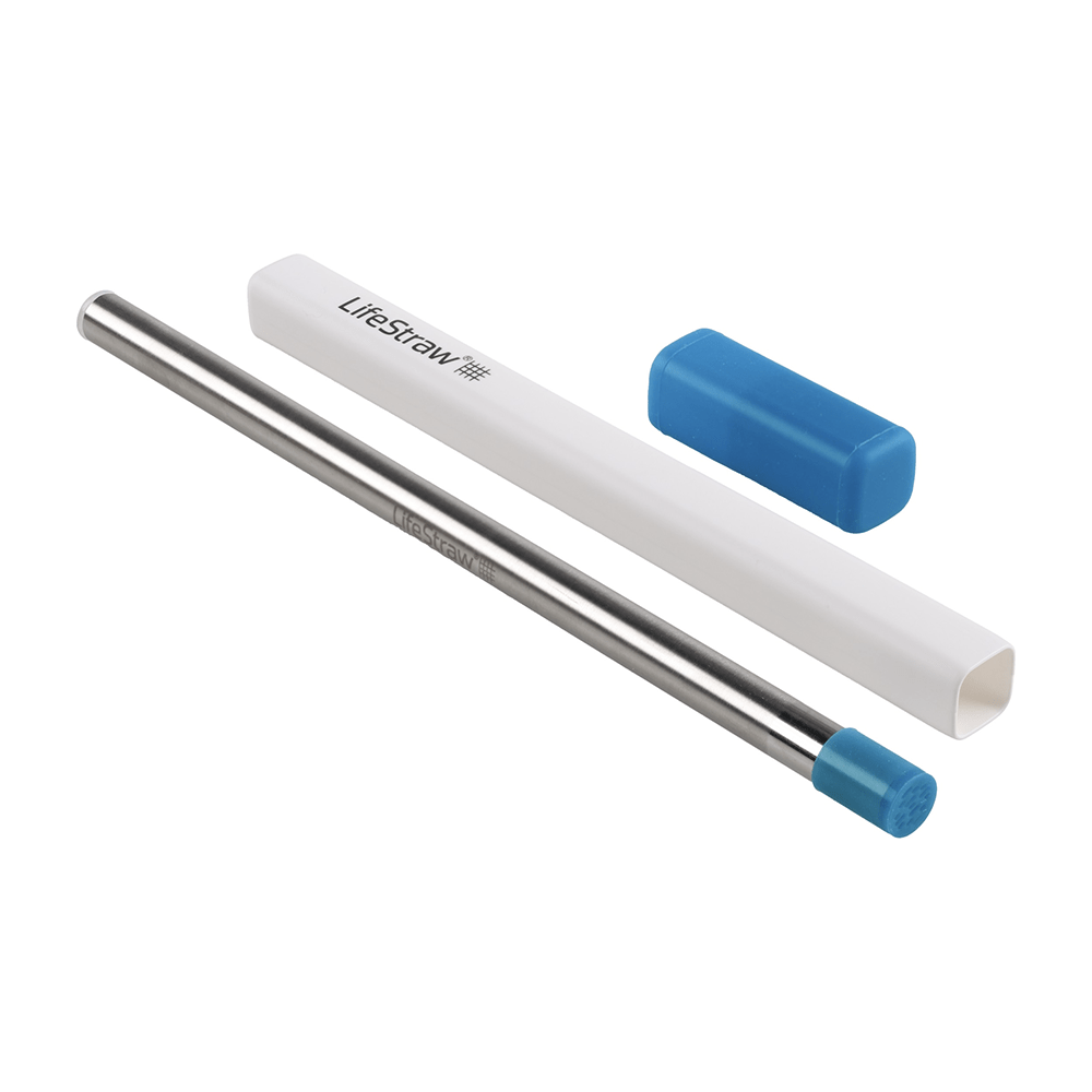LifeStraw Sip filter sugerør i rustfrit stål - Stormblå