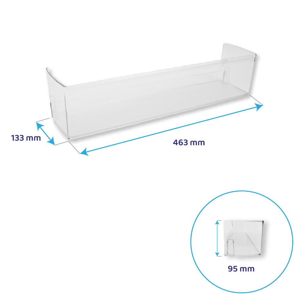 LG Køleskabslågehylde 463 x 133 mm MAN64368305 