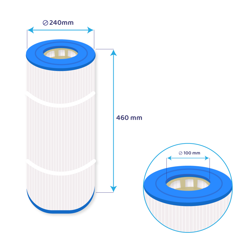 Darlly swimmingpool vandfilter PC114 / C-8411 / FC-1256