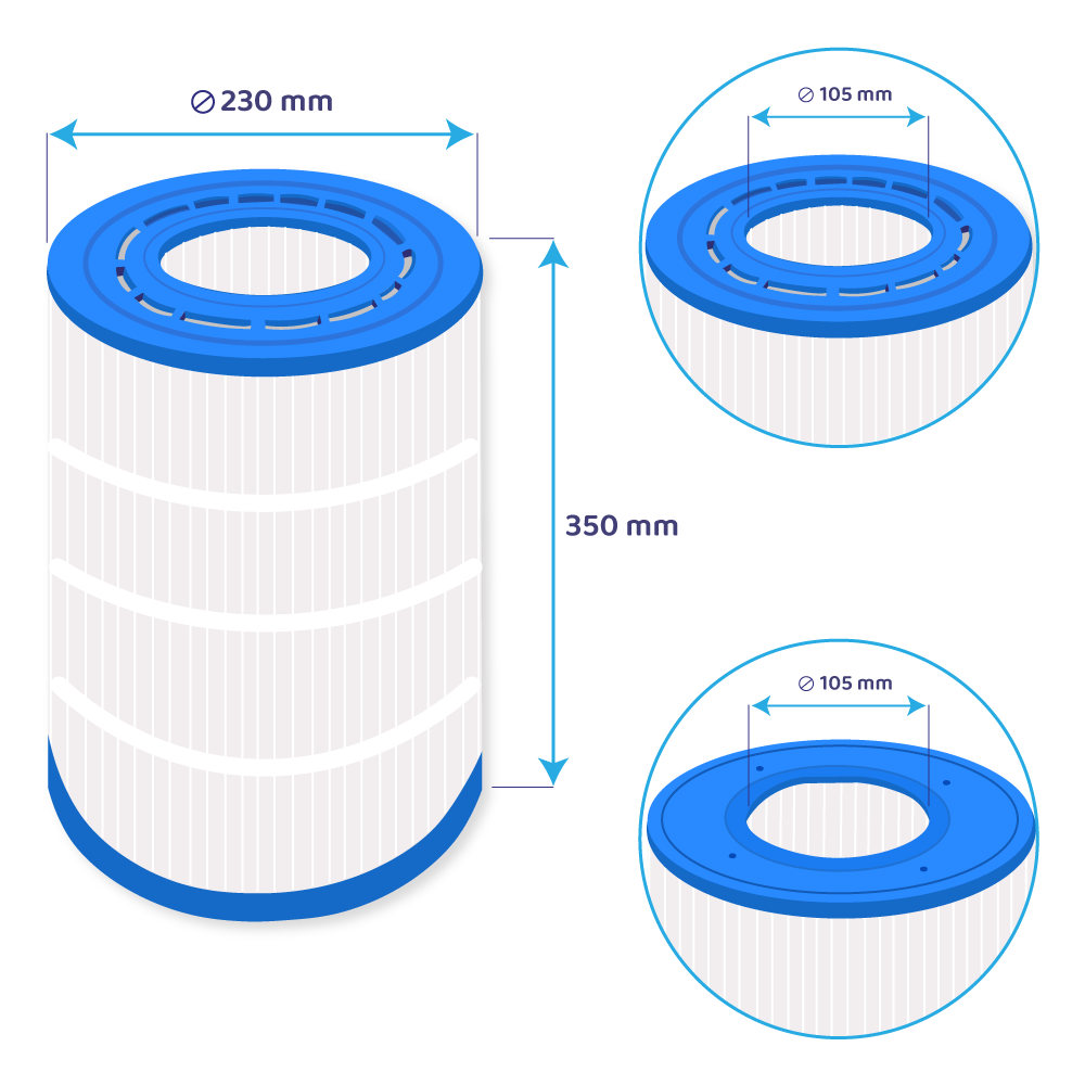 Darlly swimmingpool vandfilter STA-RITE Posi-Flo II PTM50 / 50TX / WC108-562SX / PC116 / STA-RITE 50TX