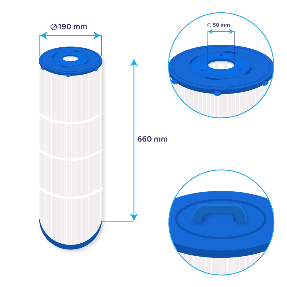 Darlly swimmingpool vandfilter PC135 / C6 / 62616