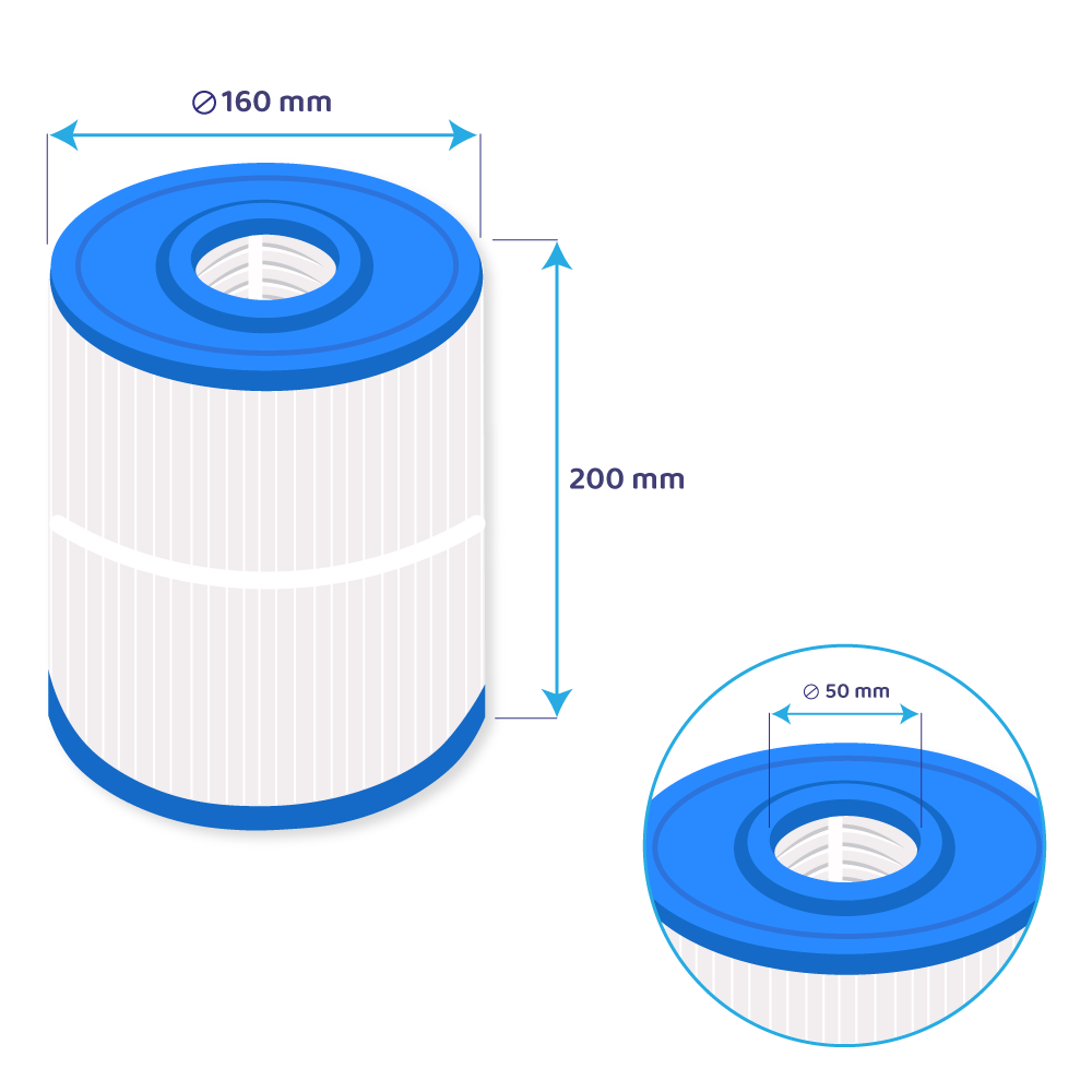 Swimmingpool vandfilter egnet til WaterCo MultiCyclone Plus