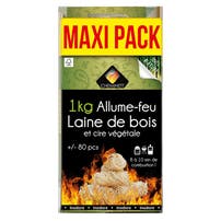 Cheminett optændingsblokke af træuld 1 kg – 100 % naturlig