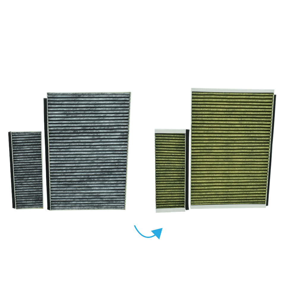 CleanAir Plus kulfilter egnet til Siemens 11041790 / LZ10AKA00 (2 stk.)