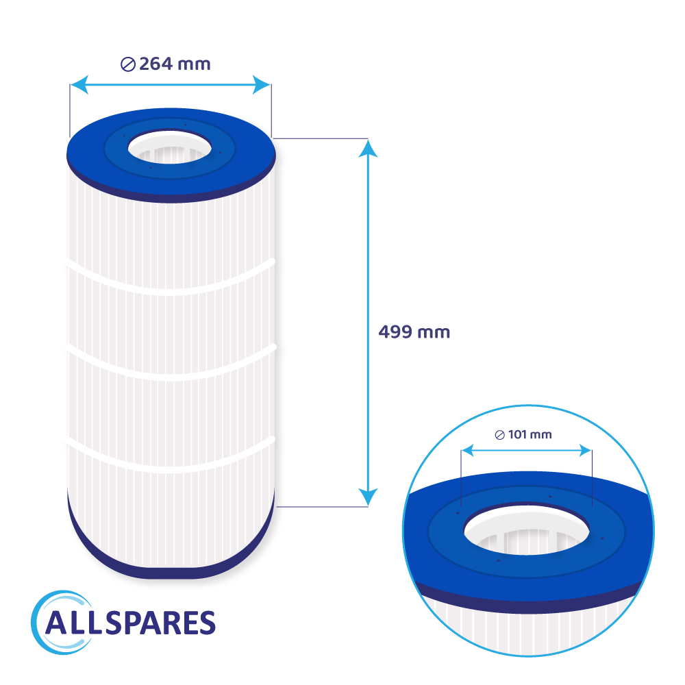 Poolfilter egnet til Emaux Galaxy ICF100 / ICF100-CE