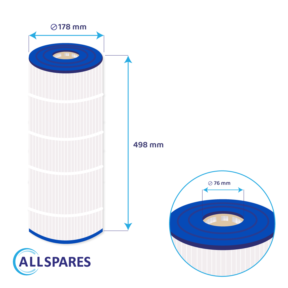 Swimmingpool vandfilter egnet til Hayward Swim Clear CX580XRE / CX580RE / C3020 / C3025 / C3030