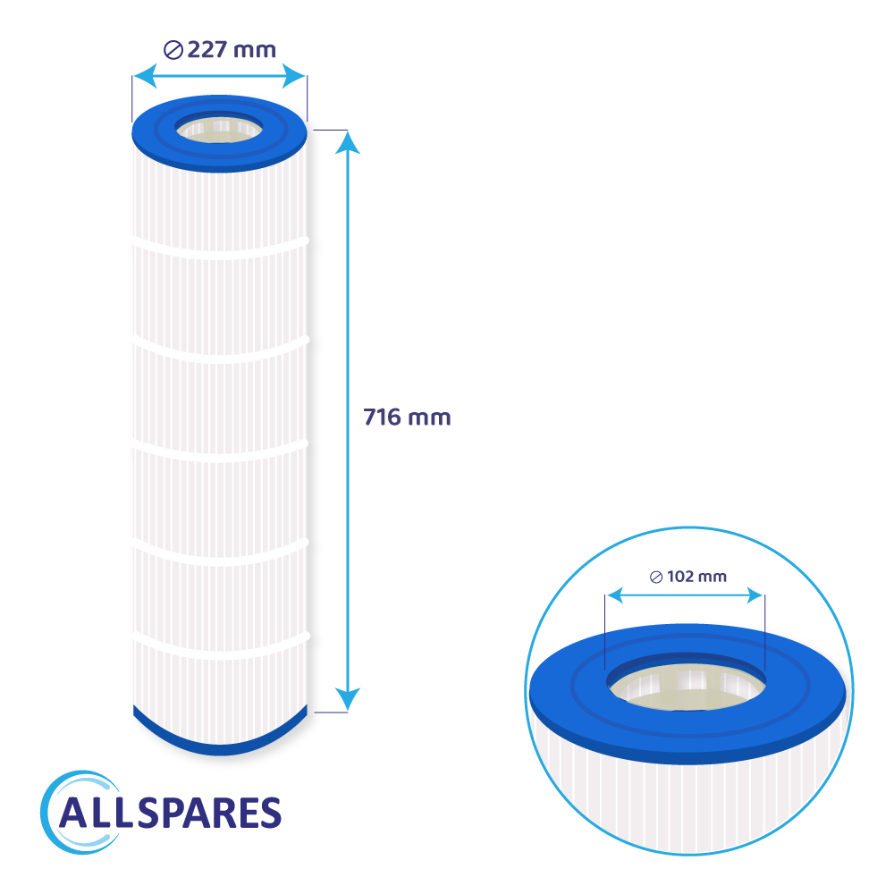 Swimmingpool vandfilter egnet til Sta-Rite Posi-Clear PXC-125 / 25230-0125S