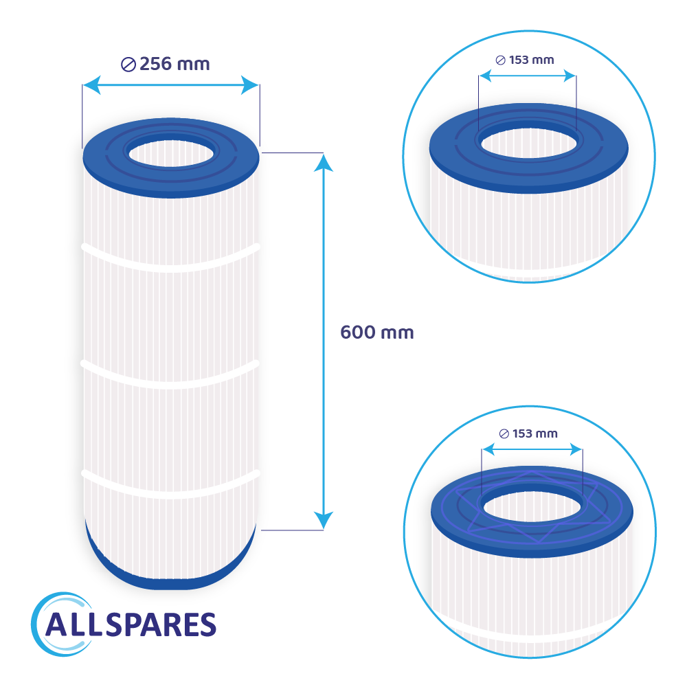 Swimmingpool vandfilter egnet til Pentair Clean & Clear 100 / H-RAF173215