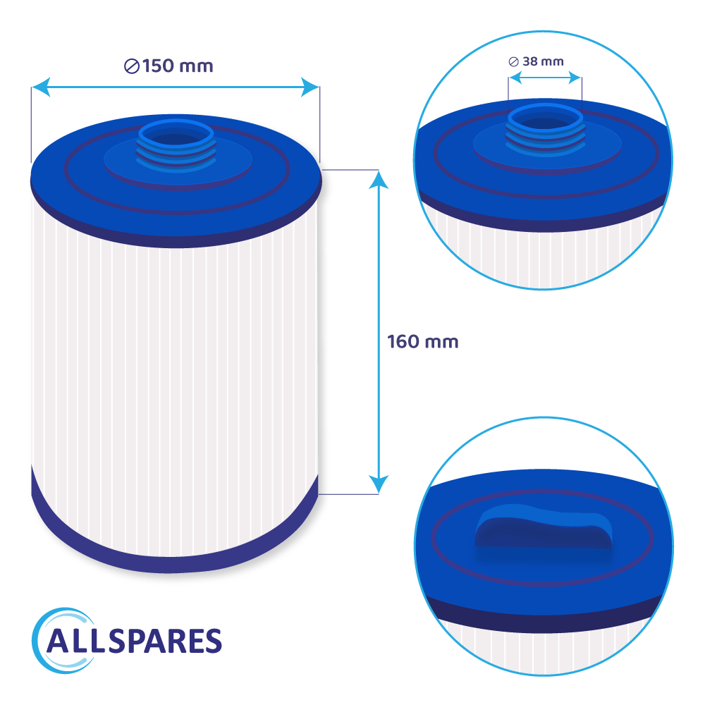 Spa vandfilter egnet til Canadian Toronto CD18M / SC846 / 50171 / 5CH-159