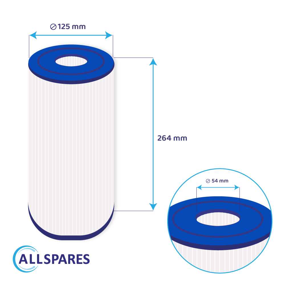 Spa vandfilter DSF25-50 / C-4429 / FC-3082 / Nemco 30