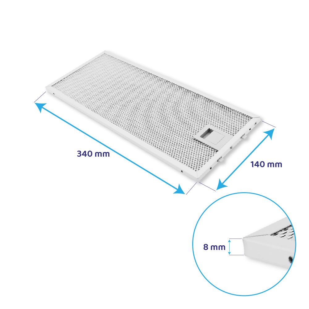 Constructa metalfilter 340 x 140 mm 11022471