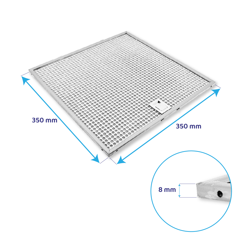 Whirlpool metalfilter 350 x 350 mm 482000099468