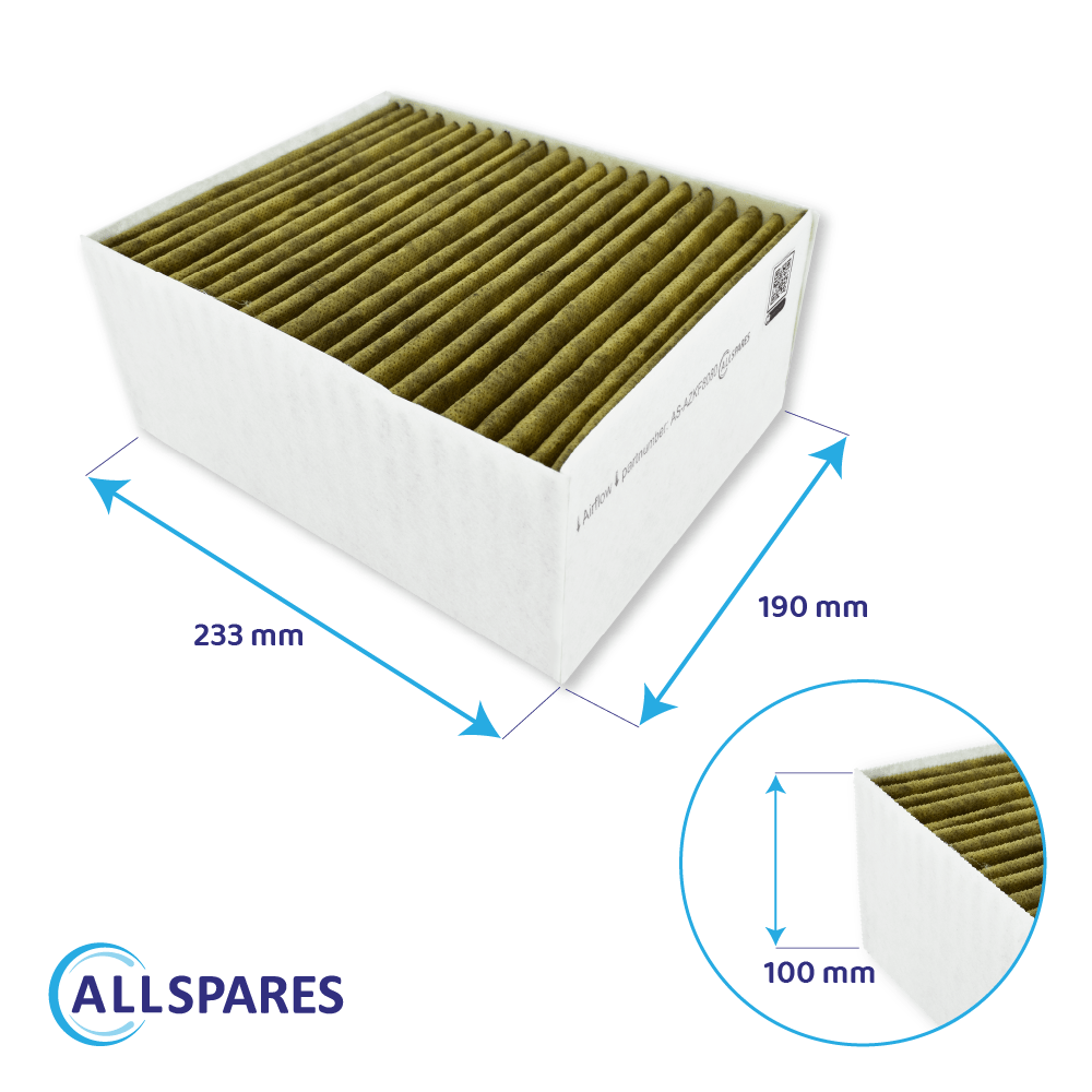 CleanAir Plus kulfilter egnet til Constructa 11033934 / 11017314