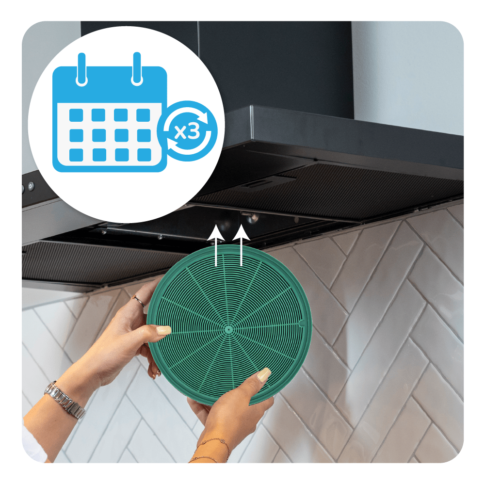 Kulfilter egnet til Ikea NYTTIG FIL 500 / 004.019.55 (2 stk.)