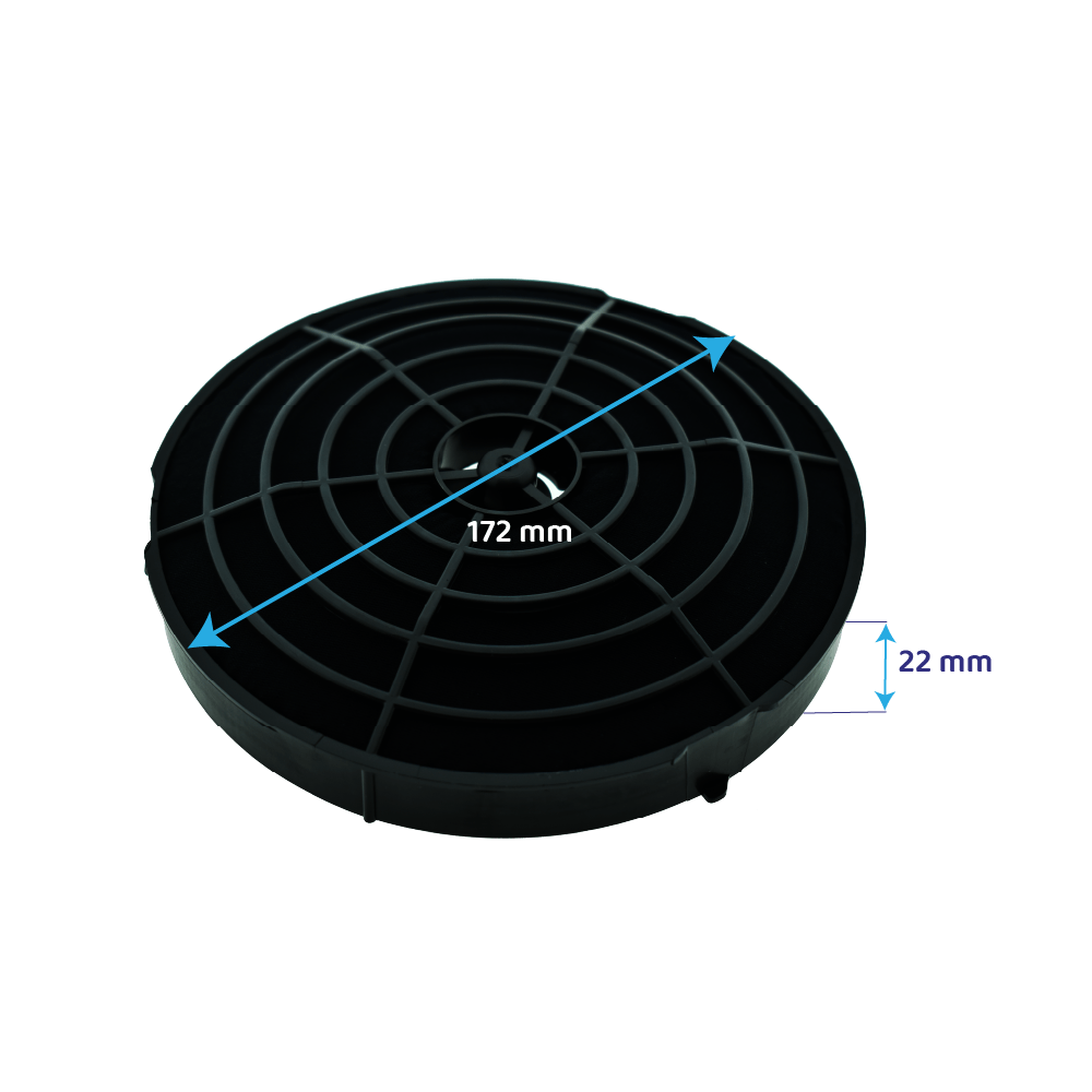 Longlife kulfilter egnet til Elica Model 57 / CFC0162221 (2 stk.)