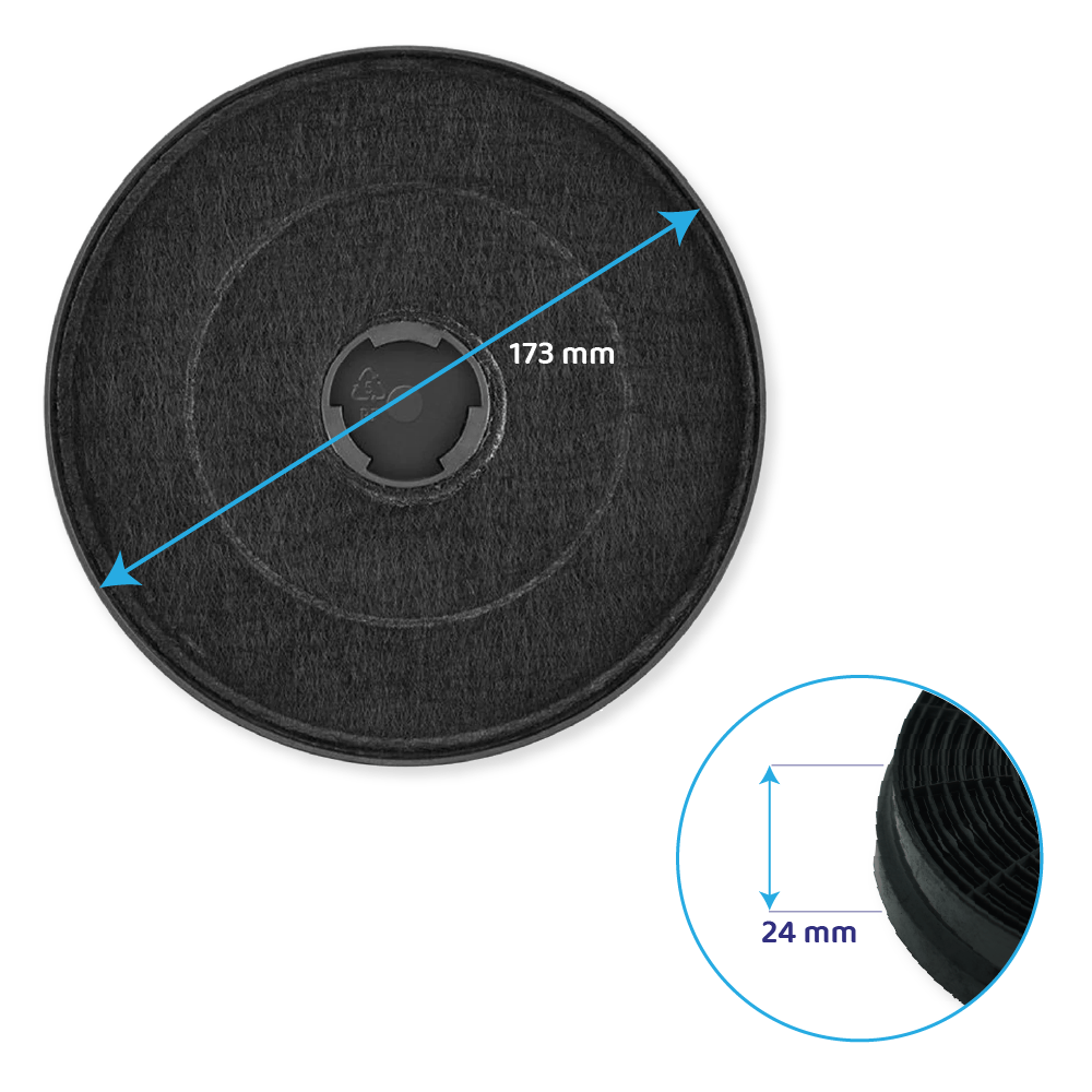 SABA kulfilter FCHD600 (2 stk.)