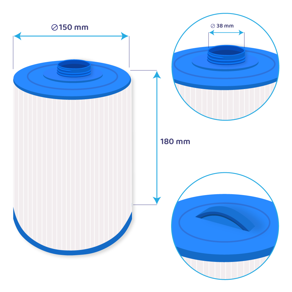 Darlly spa vandfilter SC863 / 50327 / SS04