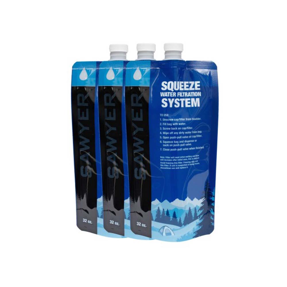 Sawyer vandflaske 1 L Squeezable Pouch SP113 (3 stk.)