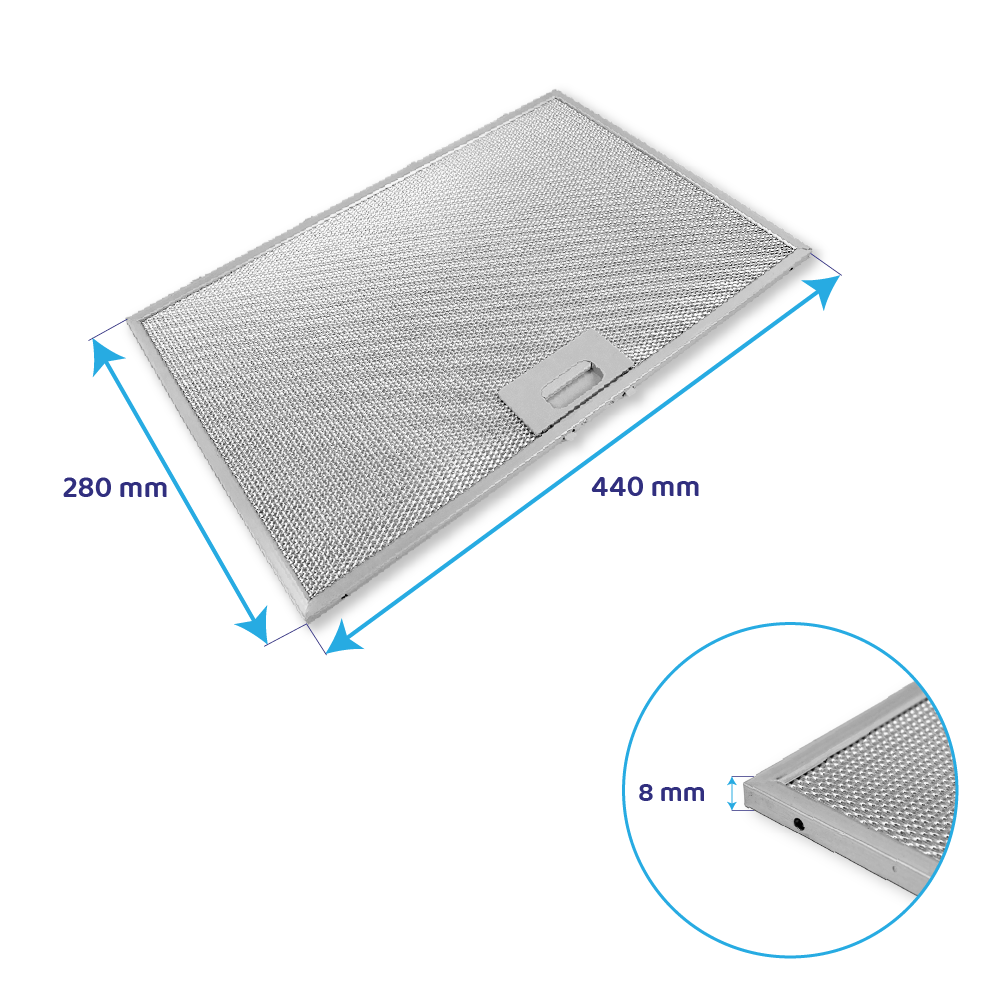 Teka metalfilter 440 x 280 mm 81455031