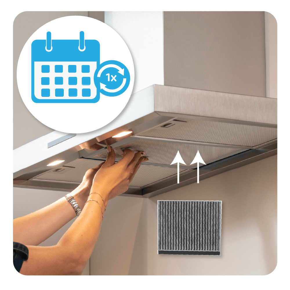 Bosch CleanAir kulfilter 17006595 / DZZ1CX1B4 til en skorstensbredde på 260 mm
