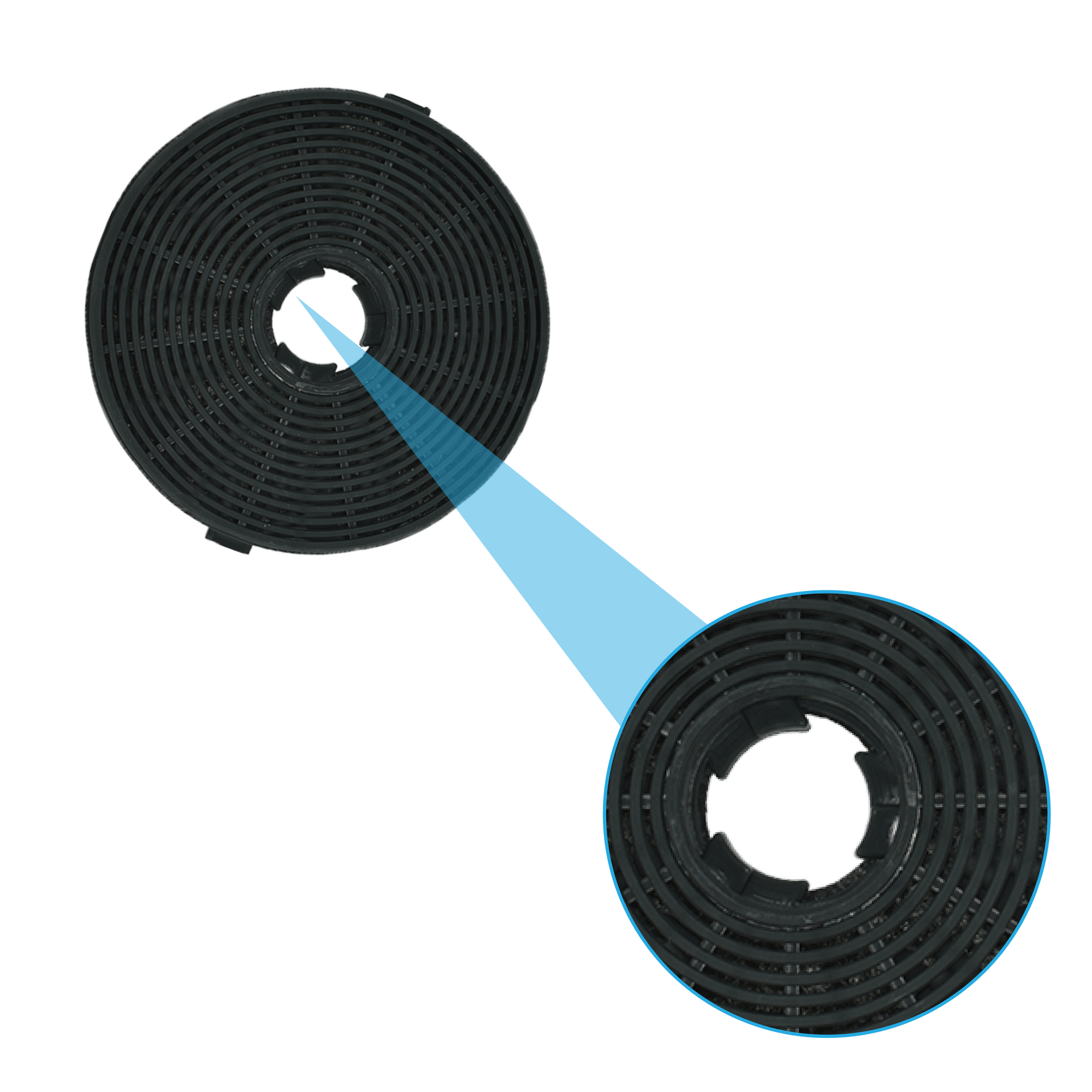 Respekta kulfilter MIZ6000 (2 stk.)