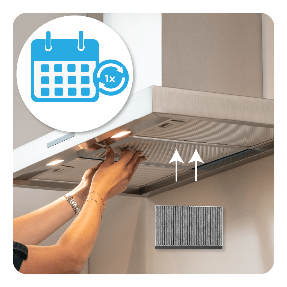 Bosch CleanAir kulfilter 11049702 / 11026771 / DHZ5346 til en skaktbredde på 345 mm