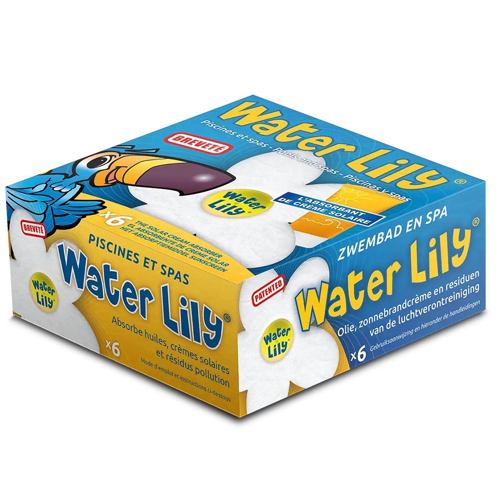 Toucan Water Lily vandrenser til swimmingpool og spa (6 stk.)