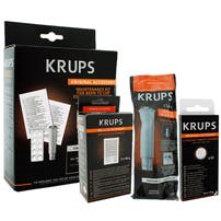 Krups vedligeholdelsessæt til kaffemaskine: afkalkningsmiddel + rengøringstabletter + vandfilter