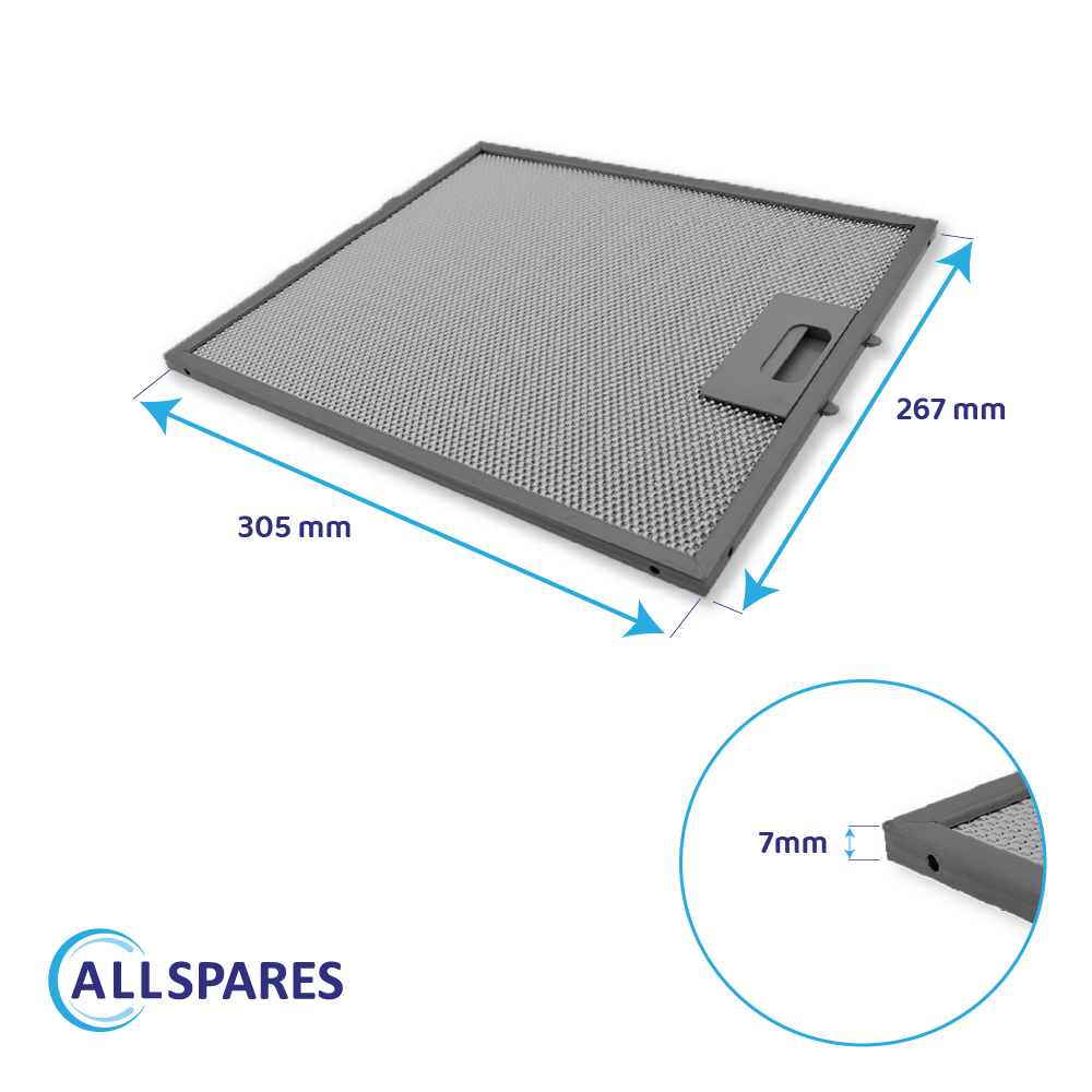Kulfilter (4 stk.) og metalfilter (1 stk.) egnet til Elica Stripe