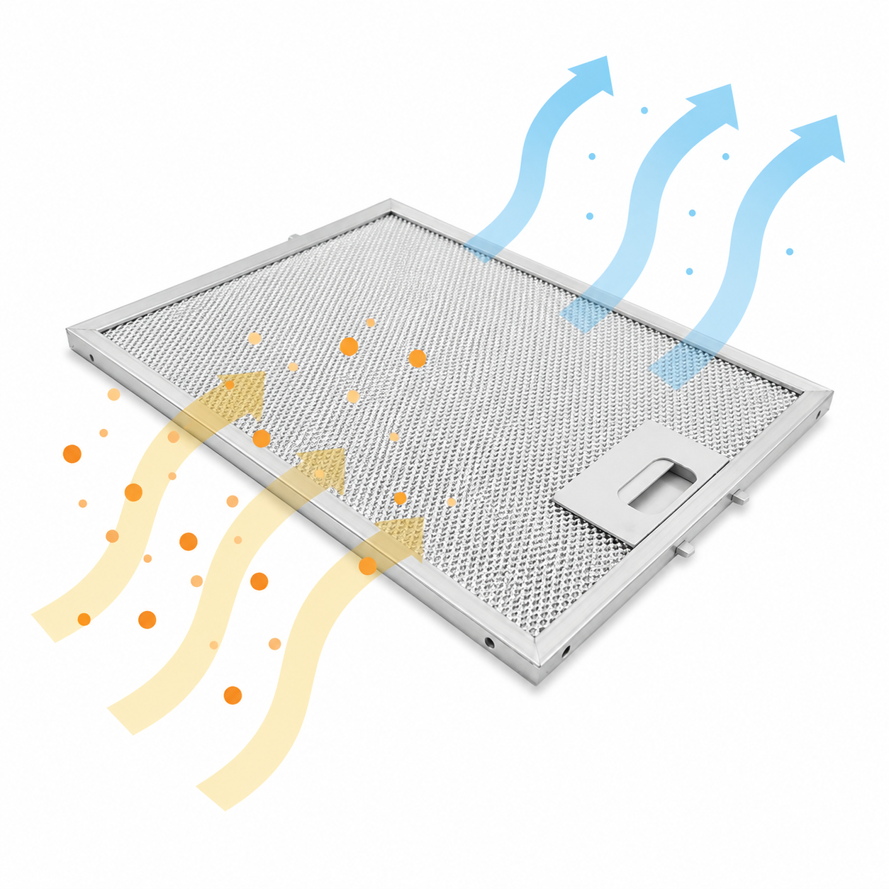 Metalfilter 305 x 267 mm egnet til Creda CRC60 / CRC65