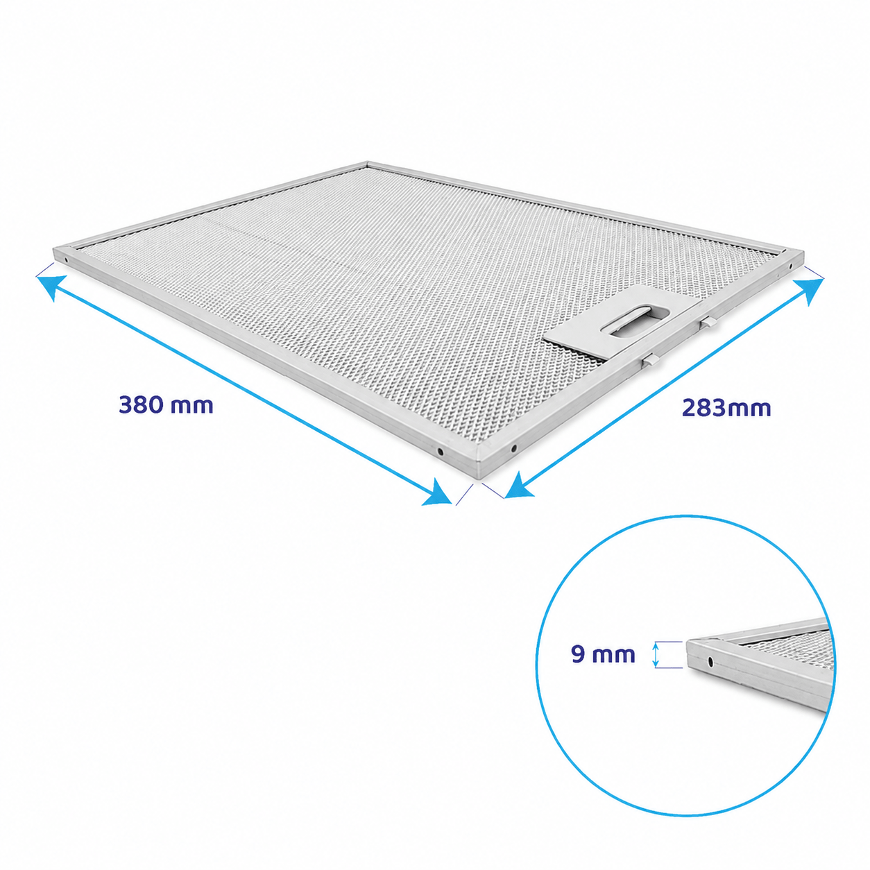 Electrolux metalfilter 380 x 283 x 5 mm 4055107017