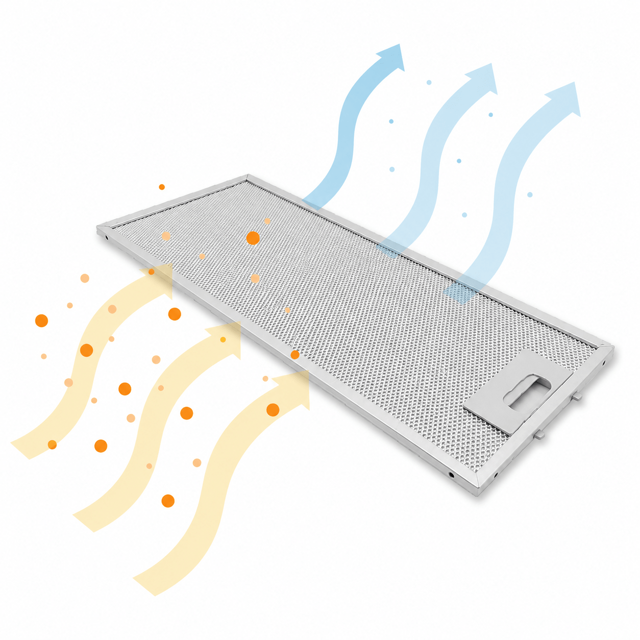 Siemens metalfilter 456 x 185 x 8 mm 00746994